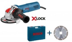 Bosch GWX 9-125 S X-LOCK Haakse slijper in koffer - 900W - 125mm - variabel - 0615990L0V