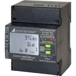 Gossen Metrawatt U2389-V011 kWh-meter 3-fasen met S0-interface Digitaal Conform MID: Ja 1 stuk(s)