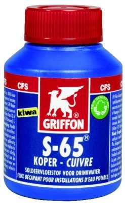 Griffon soldeermiddel vloeistof S-65 Koper Kiwa, 80ml, voor koper
