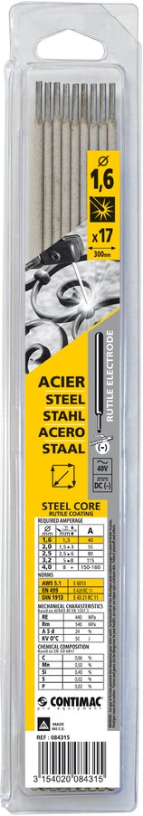 Laselectroden staal 1.6 mm (20)